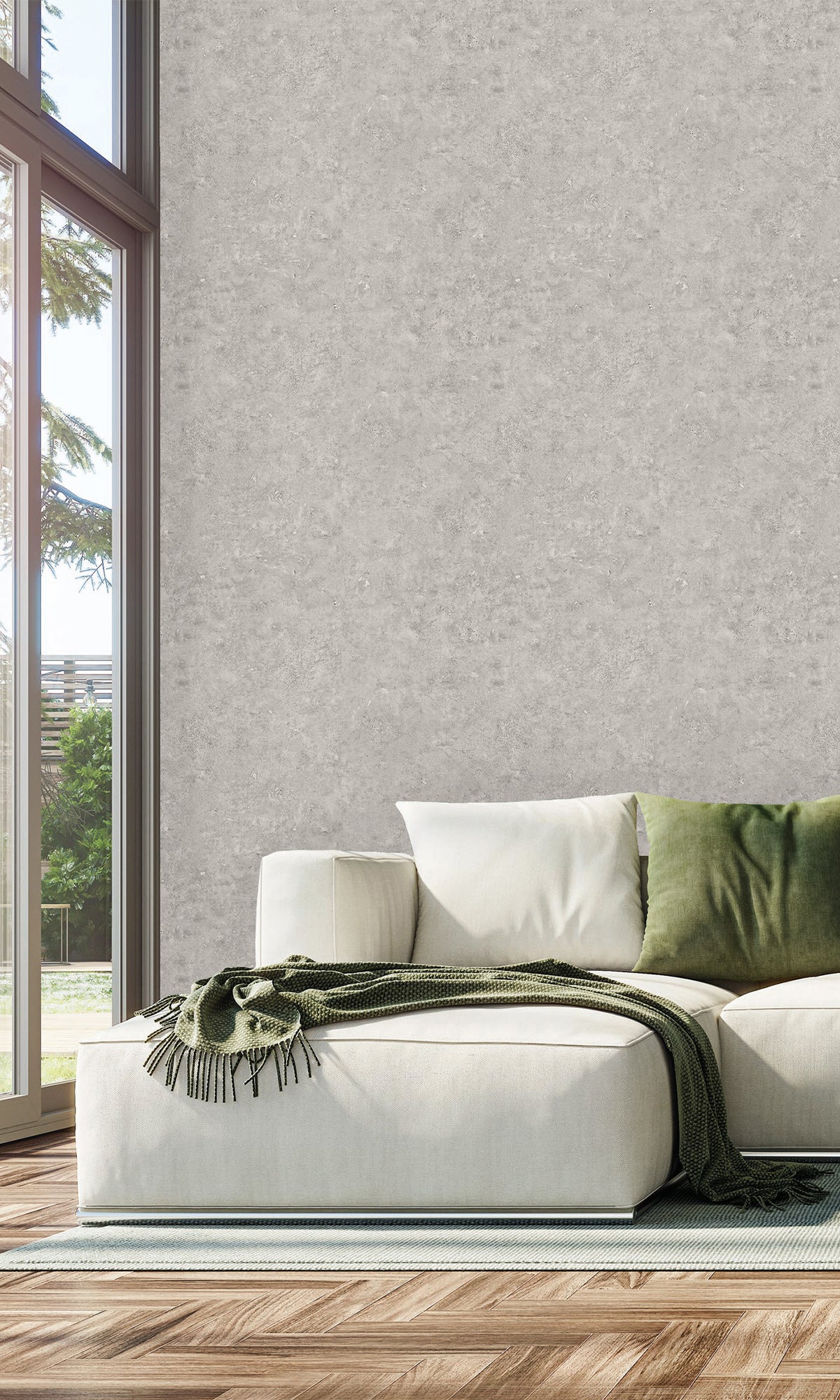 Modern commercial wallpaper installation